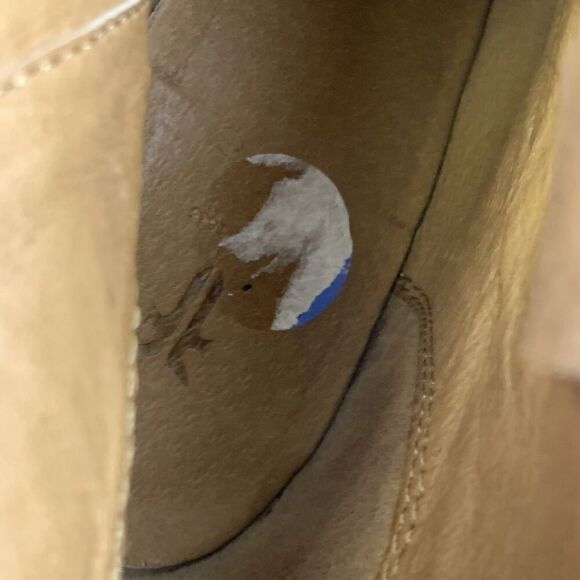 Frye Rory Bootie Dusty Rose Suede Low Heel Side Zip Ankle Boho Western Women 7.5 - Picture 11 of 15